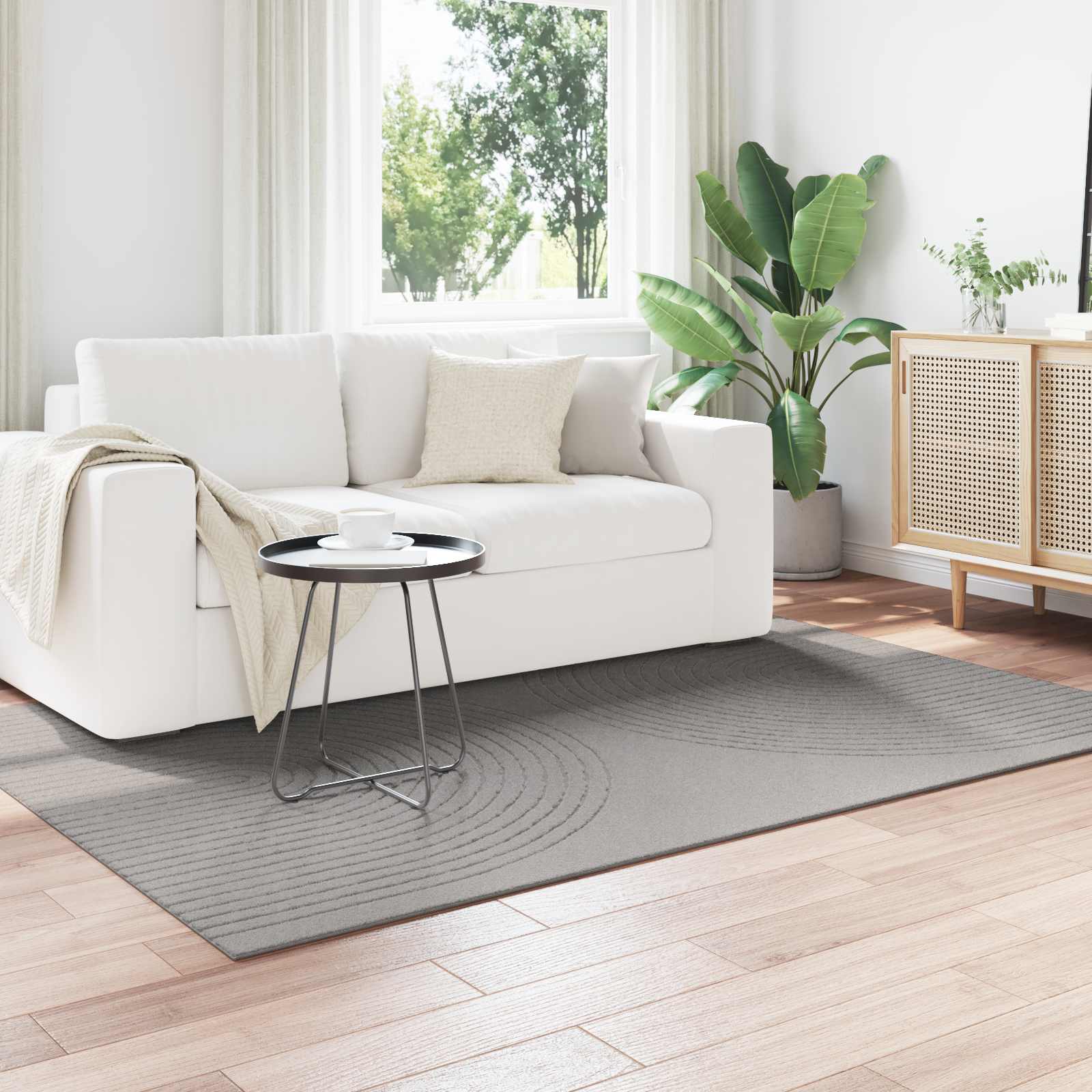 vidaXL Χαλί εσωτερικού χώρου GALATI Γκρι 160 x 230 cm Πολυεστέρας