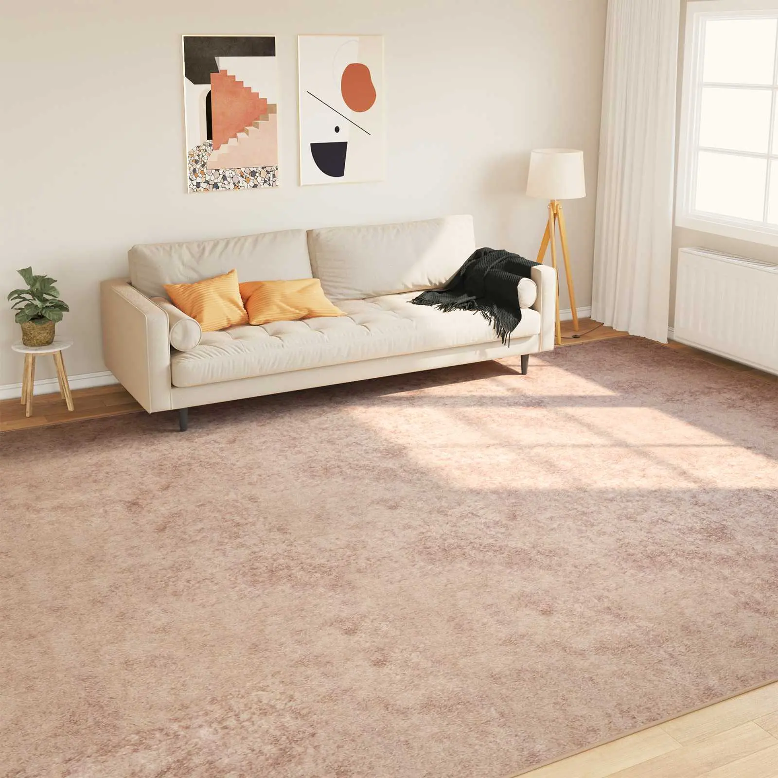 vidaXL Χαλί Runner MARSA Άμμος 300 x 400 cm Πολυέστερ και PVC