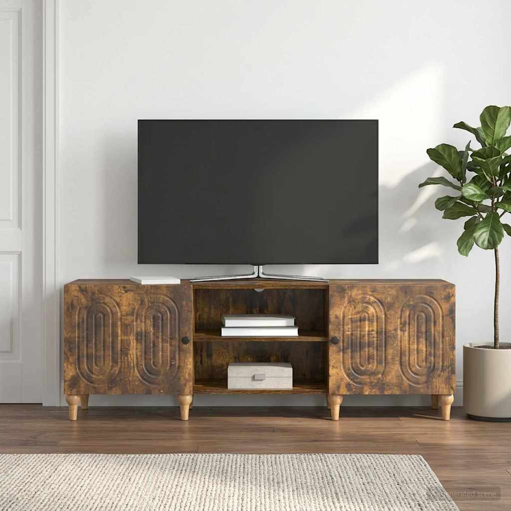 vidaXL Ντουλάπι TV 150 x 31 x 50 εκ. Καπνισμένο Ξύλο Δρυός
