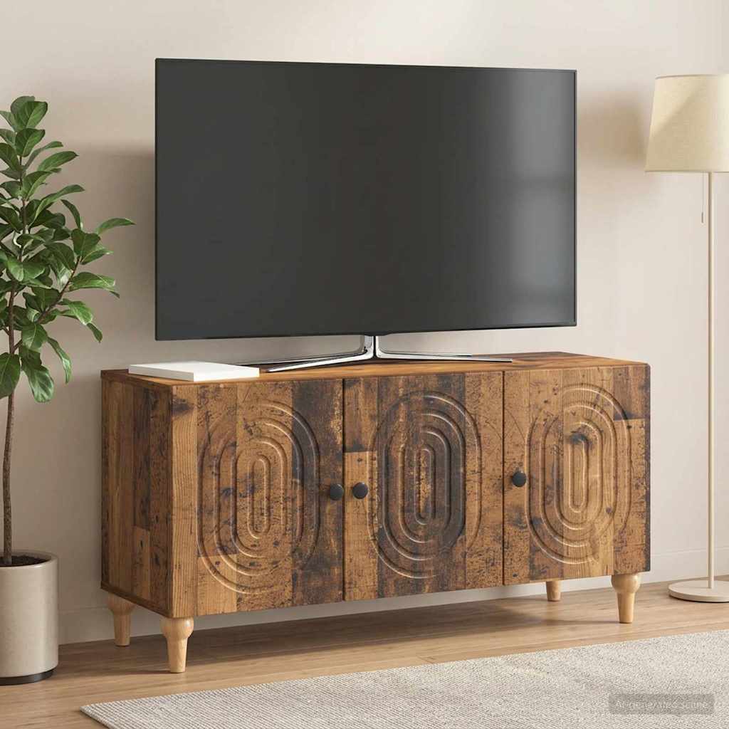 vidaXL Ντουλάπι TV 99 x 34,5 x 50 εκ. Παλαιωμένο ξύλο