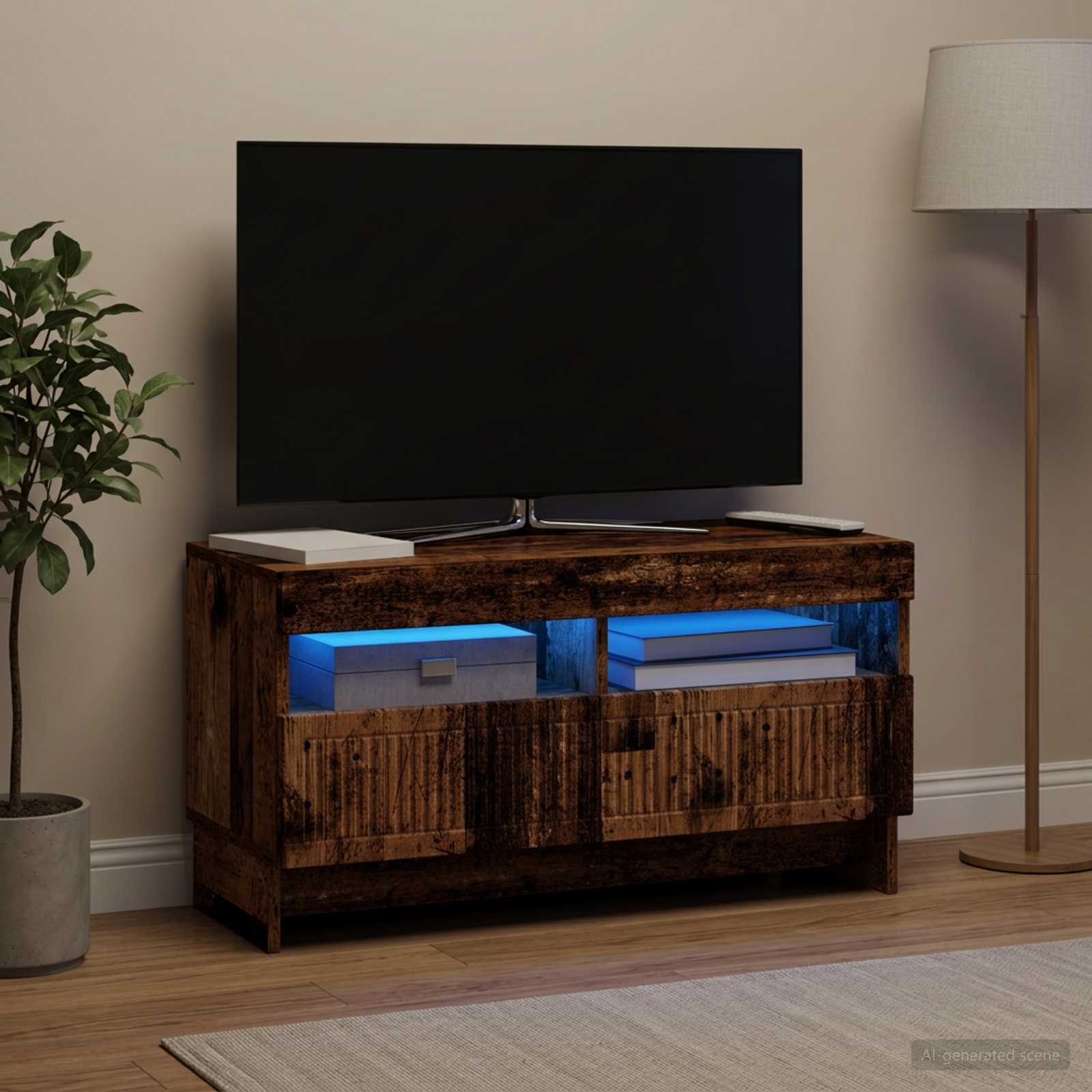vidaXL Ντουλάπα LED Τηλεόρασης ALKMAAR 81 x 35 x 43 εκ.