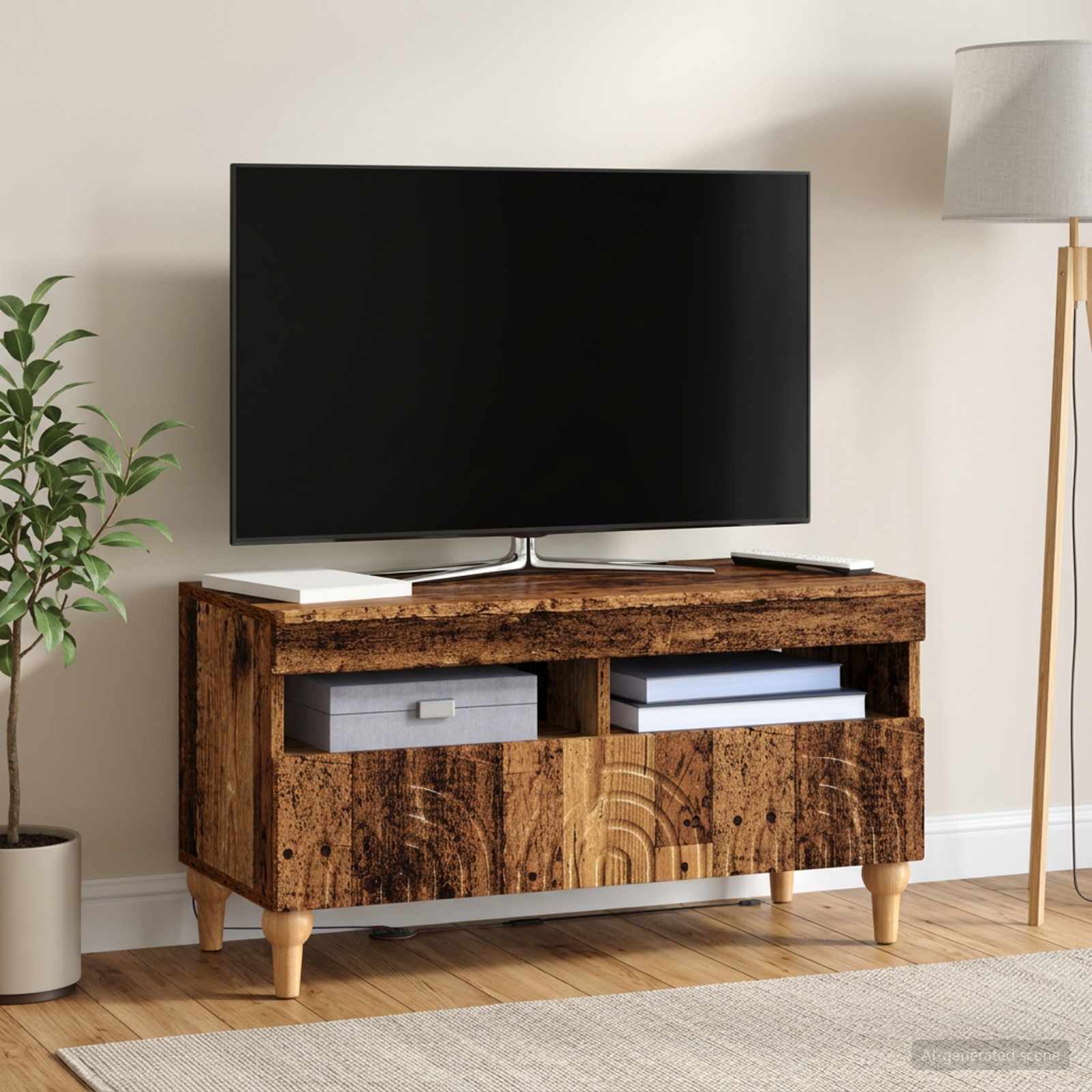 vidaXL Ντουλάπα LED Τηλεόρασης ALKMAAR 81 x 35 x 43 εκ.