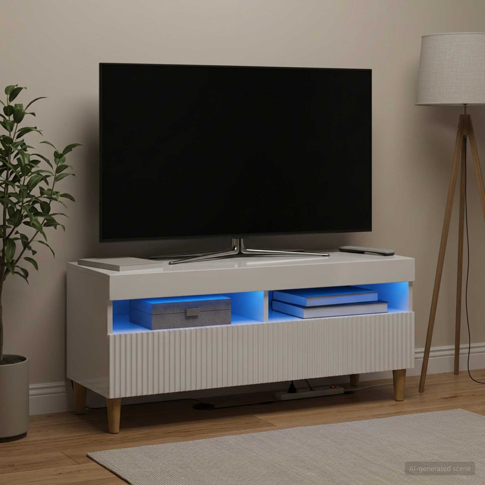 vidaXL Ντουλάπα LED Τηλεόρασης ARNHEM 100 x 35 x 43 εκ.