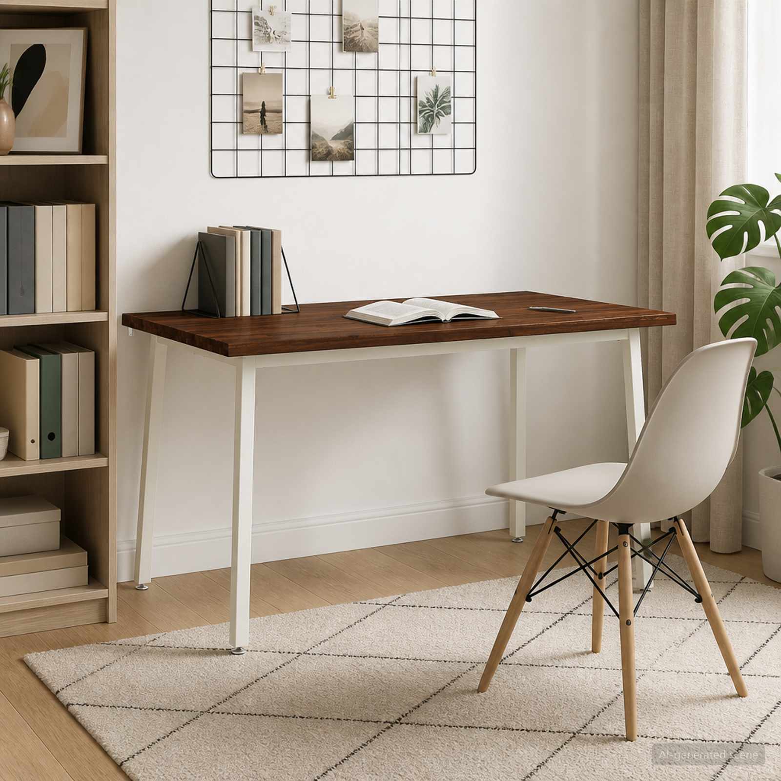 vidaXL Τραπέζι Φαγητού με Ζωντανό Χείλος 140 x 90 x 75 εκ. Σκούρο Καφέ