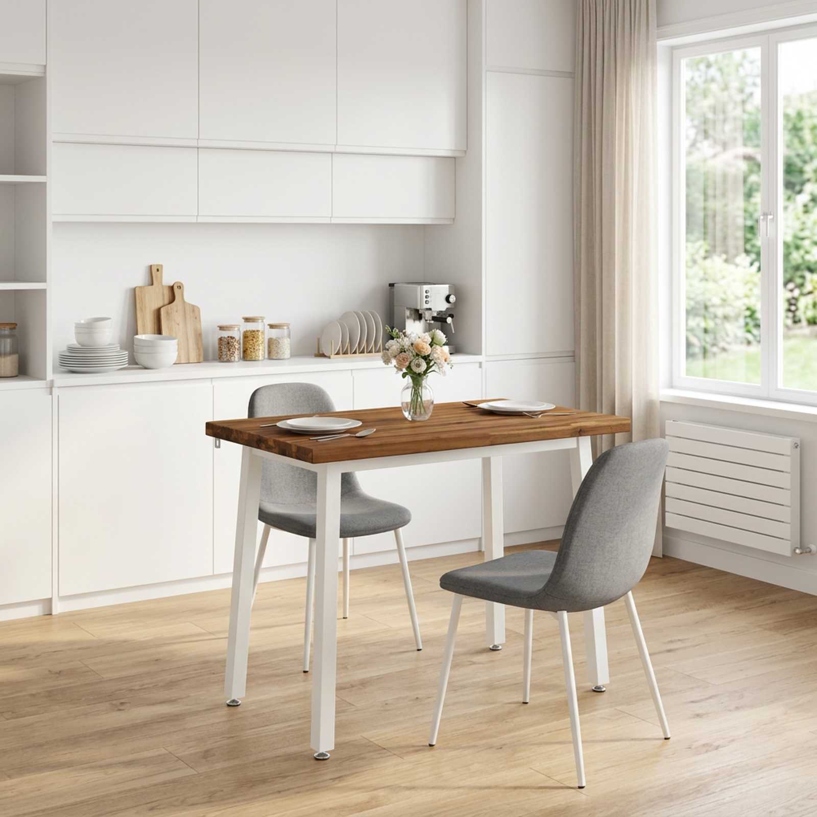 vidaXL Τετράγωνο Τραπέζι Φαγητού 90 x 55 x 75 εκ. Στερεό Ξύλο Ακακίας