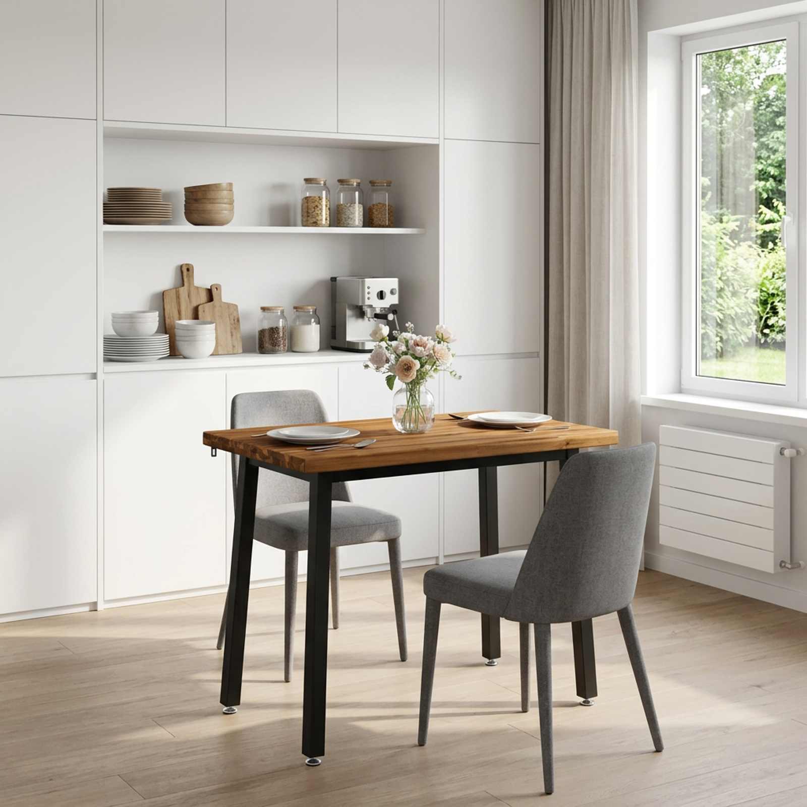 vidaXL Τετράγωνο Τραπέζι Φαγητού 90 x 55 x 75 εκ. Στερεό Ξύλο Ακακίας