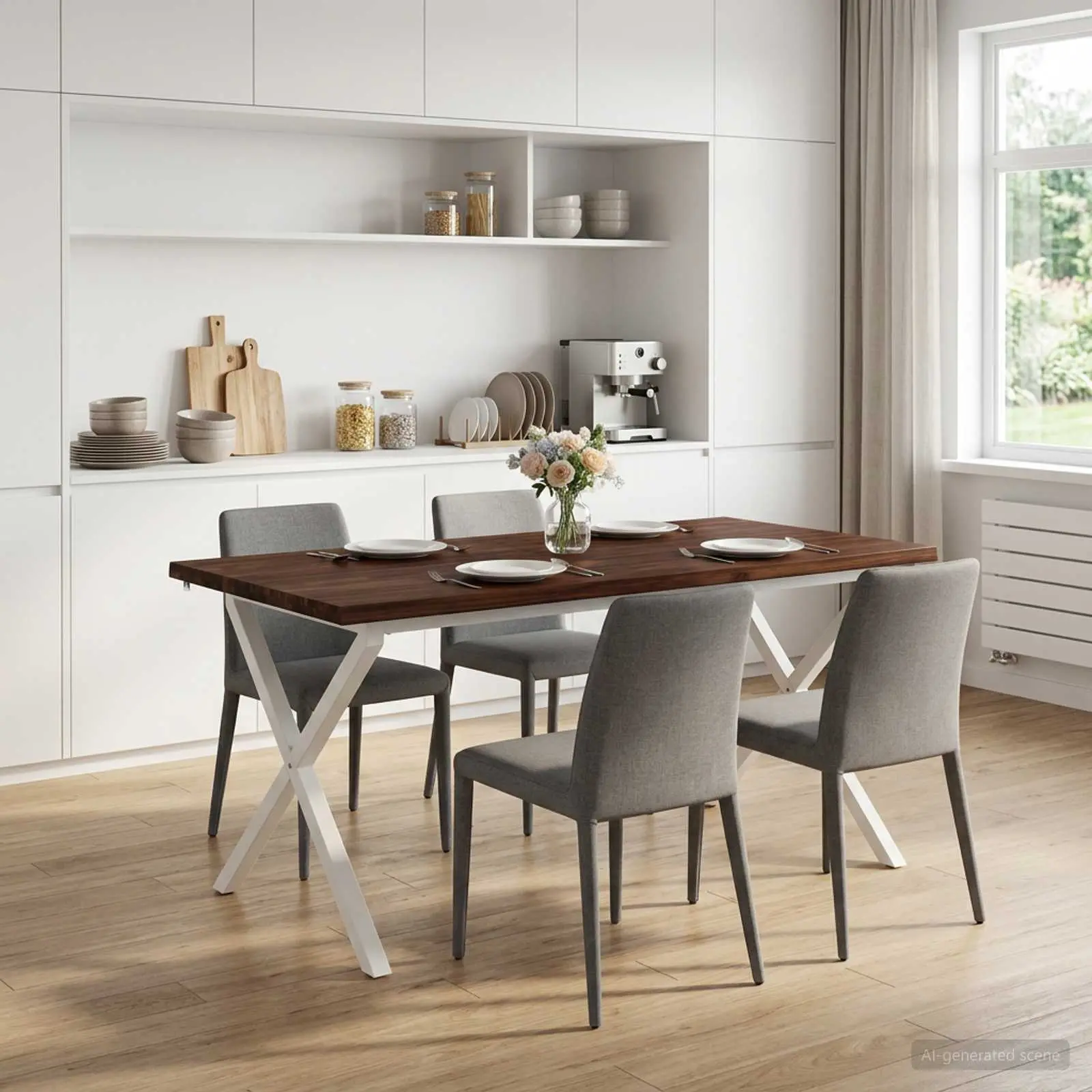 vidaXL Τραπέζι Φαγητού με Ζωντανό Χείλος 160 x 90 x 75 cm