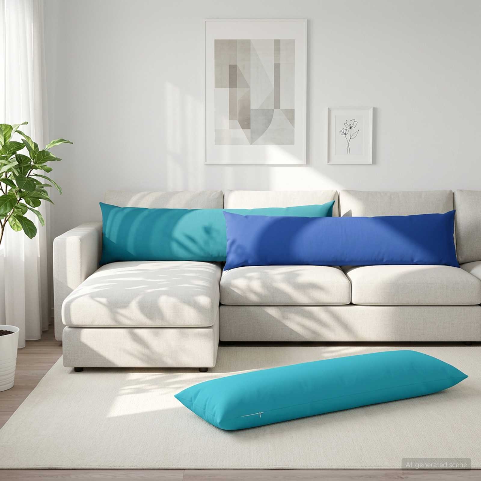 vidaXL Μαξιλάρι HEERLEN Βασιλικό Μπλε 40 x 145 εκ. Πολυεστέρας