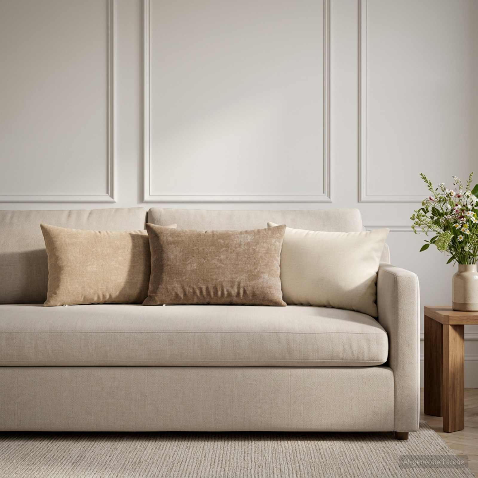 vidaXL Μαξιλάρι 6 τμχ. HEERLEN Taupe 40 x 60 cm Ύφασμα Chenille