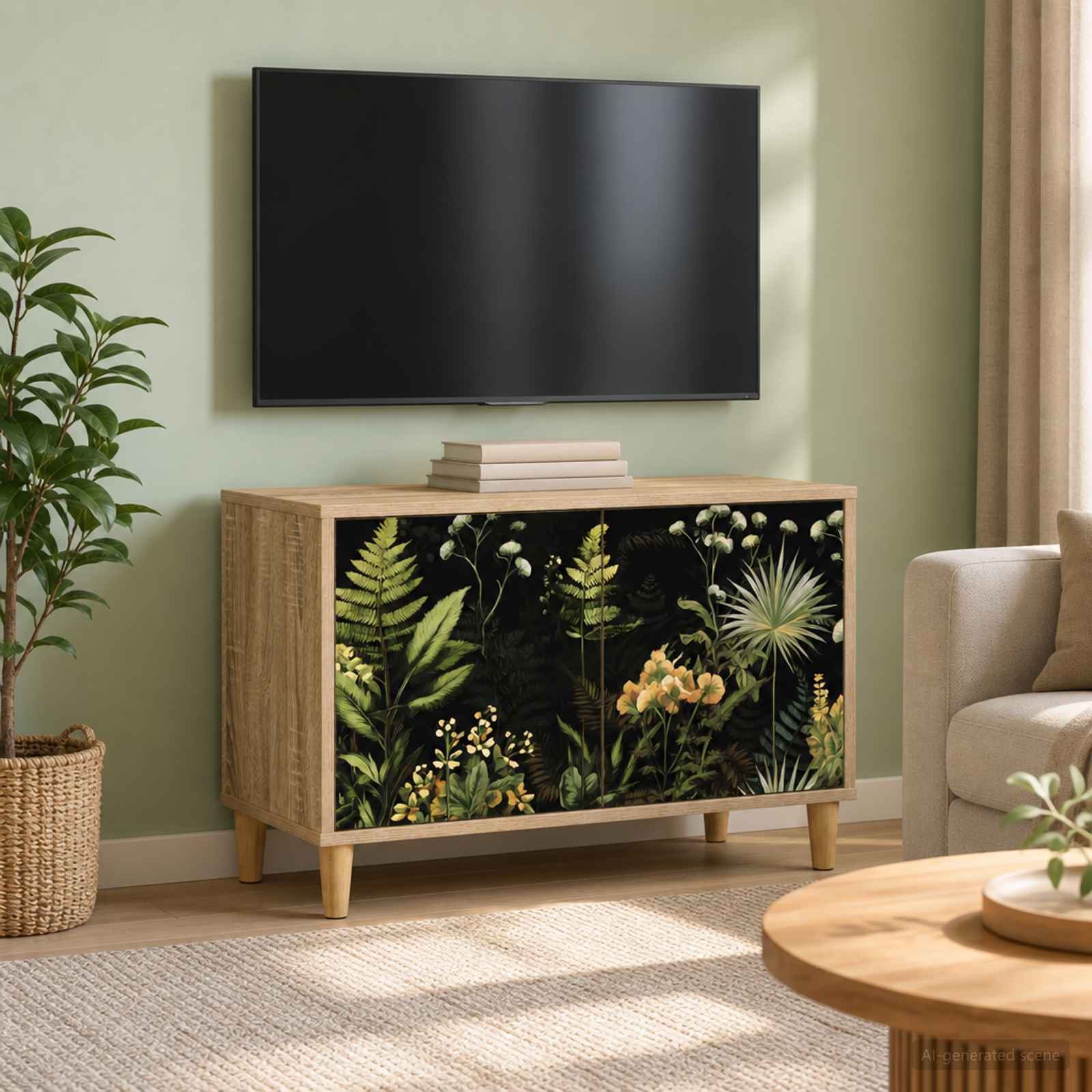 vidaXL Ντουλάπι TV RHENEN 69 x 33 x 50 εκ. Sonoma Επεξεργασμένο Ξύλο