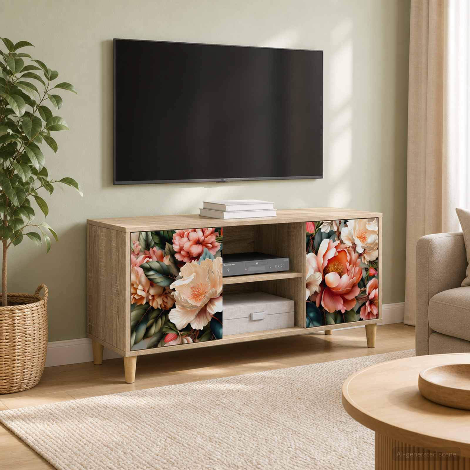 vidaXL Ντουλάπι TV BORNE 102 x 33 x 50 εκ. Sonoma Επεξεργασμένο Ξύλο
