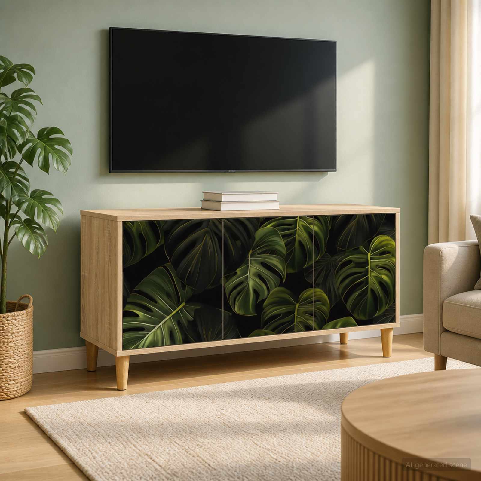 vidaXL Ντουλάπι TV ELBURG 102 x 33 x 50 εκ. Sonoma Επεξεργασμένο Ξύλο