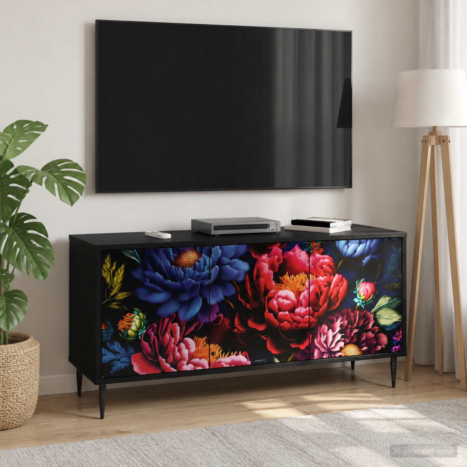 vidaXL Ντουλάπι TV KIEL 102 x 33 x 51 εκ Μαύρη Δρυς Επεξεργασμένο Ξύλο