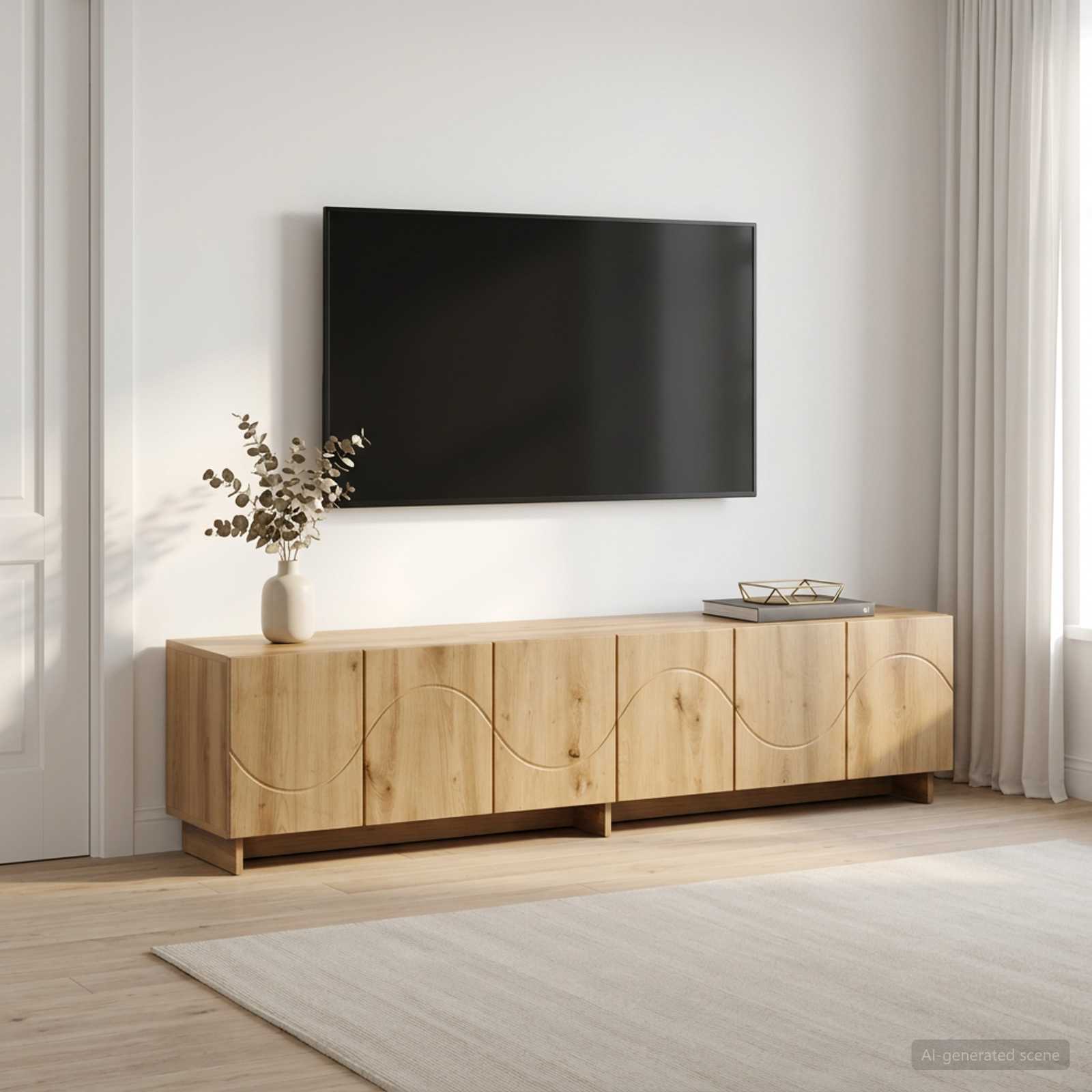 vidaXL Βάση TV 180 x 34,5 x 40 cm Artisan Δρυς Επεξεργασμένο Ξύλο
