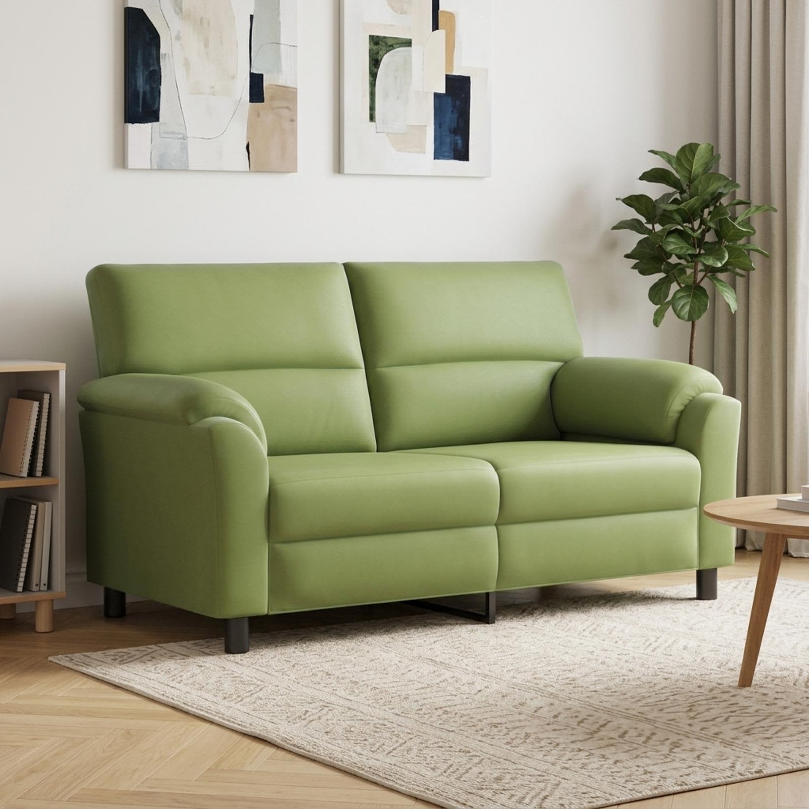 vidaXL Καναπές Ανοιχτό Πράσινο 174 x 85 x 93 εκ Βελούδο