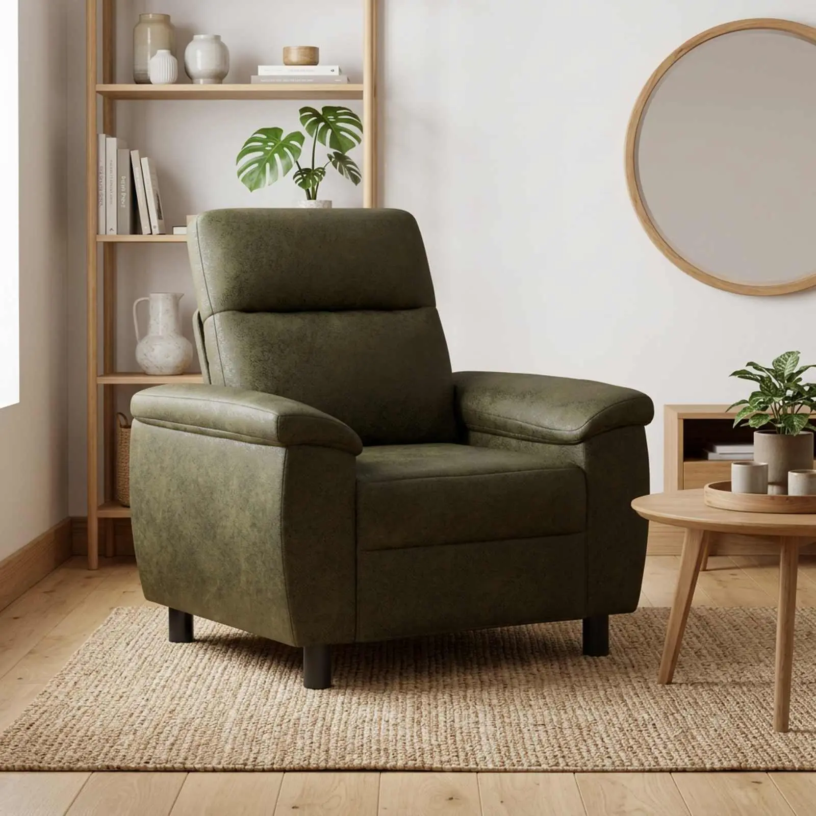 vidaXL Καναπές Στρατιωτικό Πράσινο 95 x 90 x 95 εκ