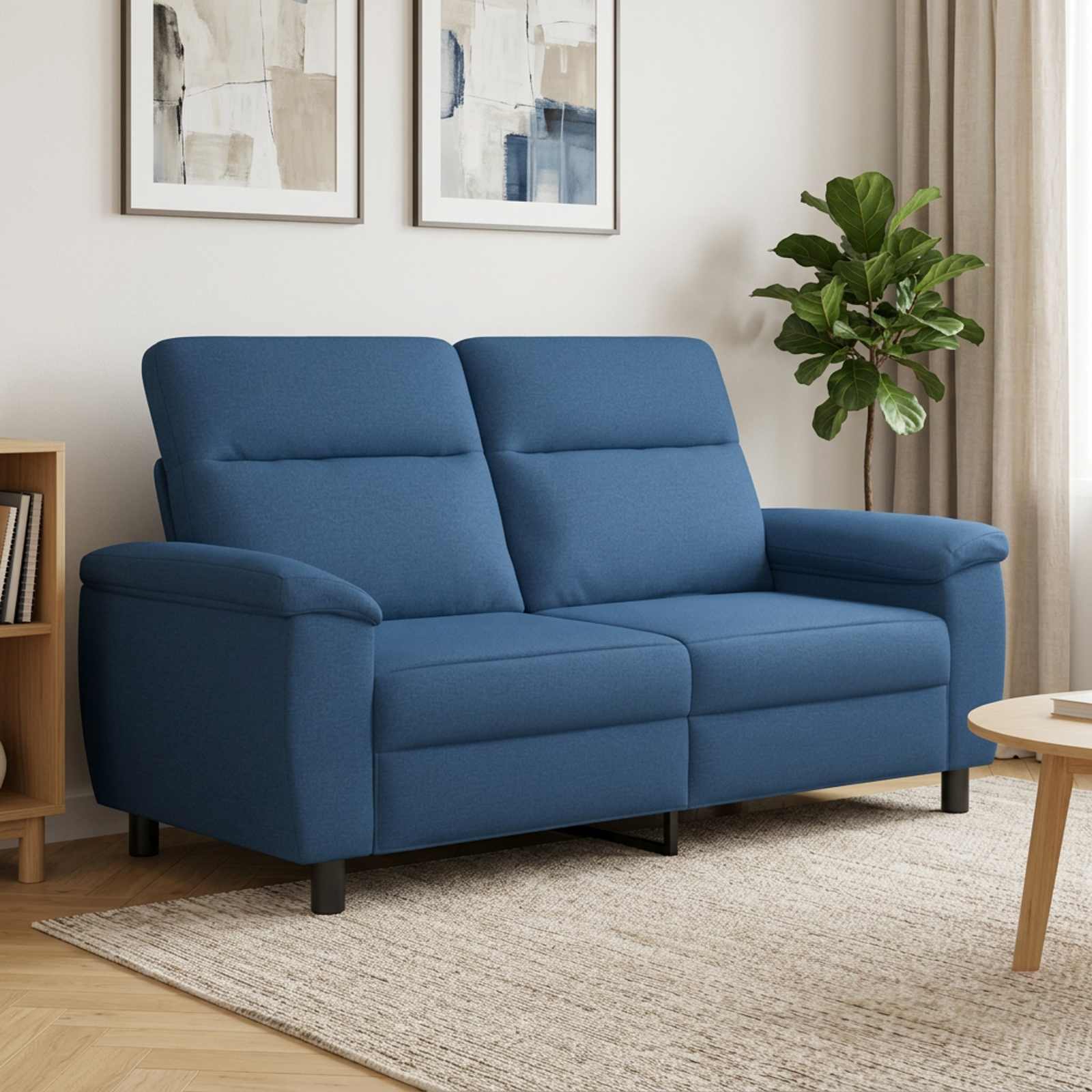 vidaXL Καναπές Μπλε 178 x 90 x 95 εκ Ύφασμα