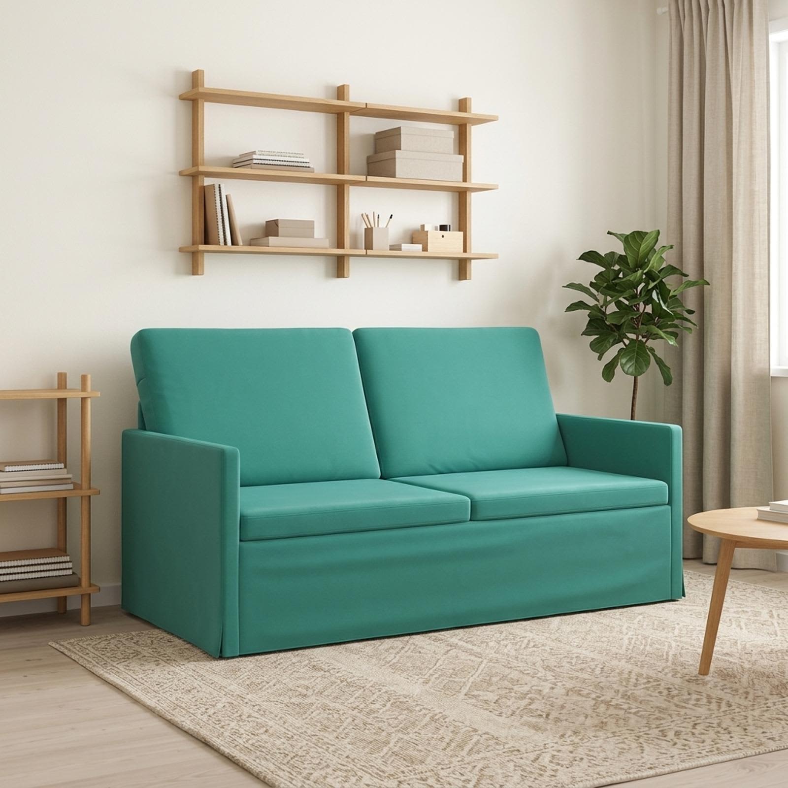 vidaXL Καναπές 2 ατόμων Τιρκουάζ 150 x 81 x 82 εκ. Βελούδο