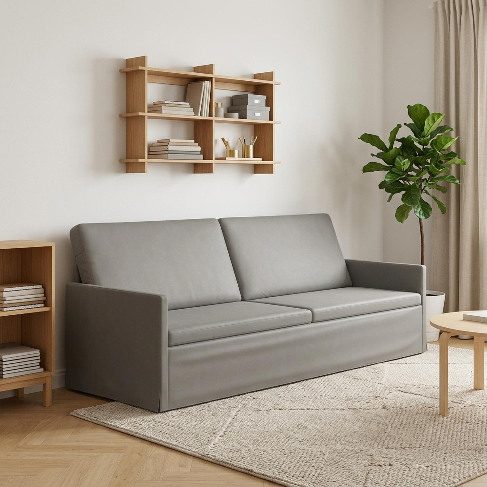 vidaXL Καθιστικό 3 ατόμων Ανοιχτό γκρι 220 x 81 x 82 εκ. Βελούδο