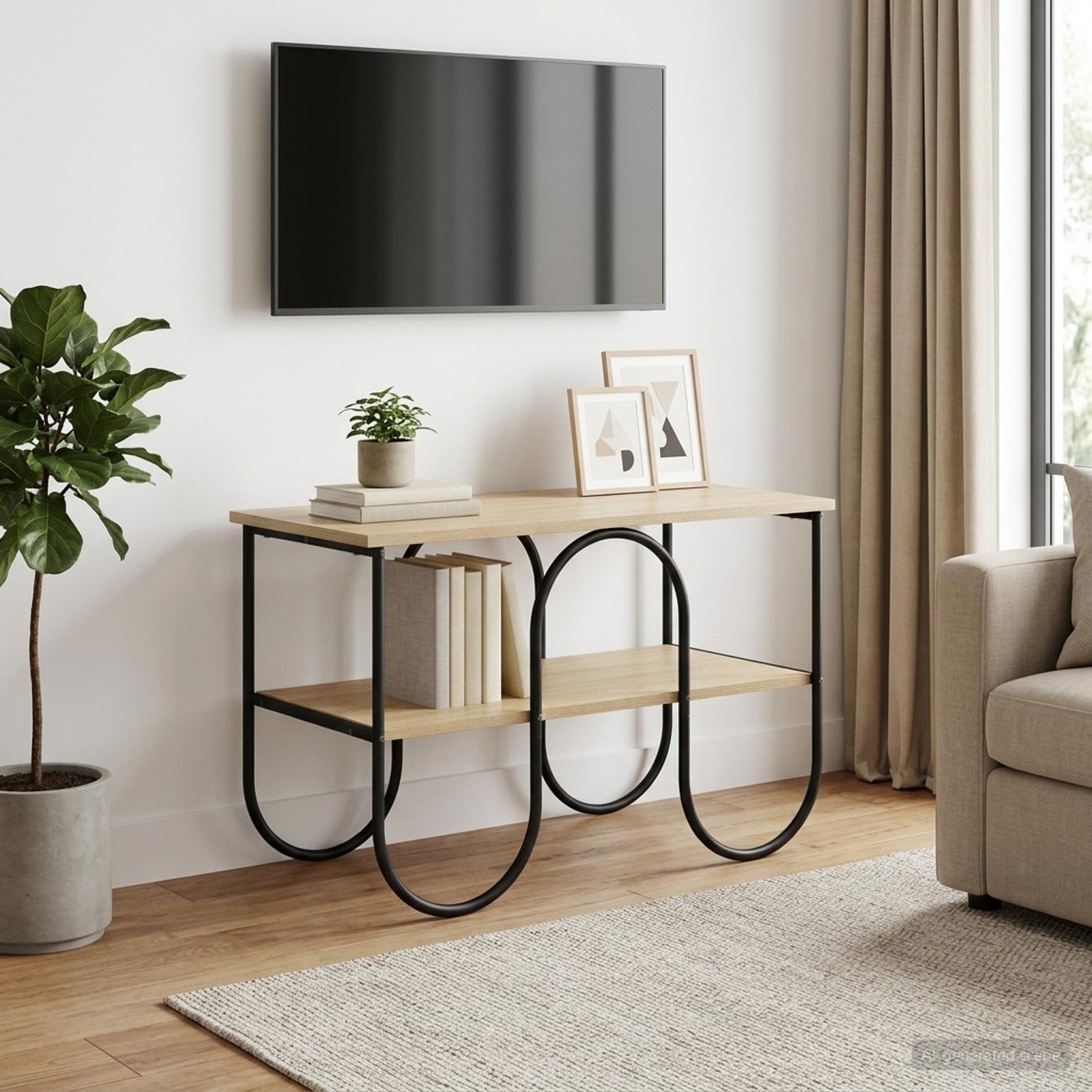 vidaXL Βάση TV 80 x 40 x 50 cm Sonoma Δρυς Επεξεργασμένο Ξύλο