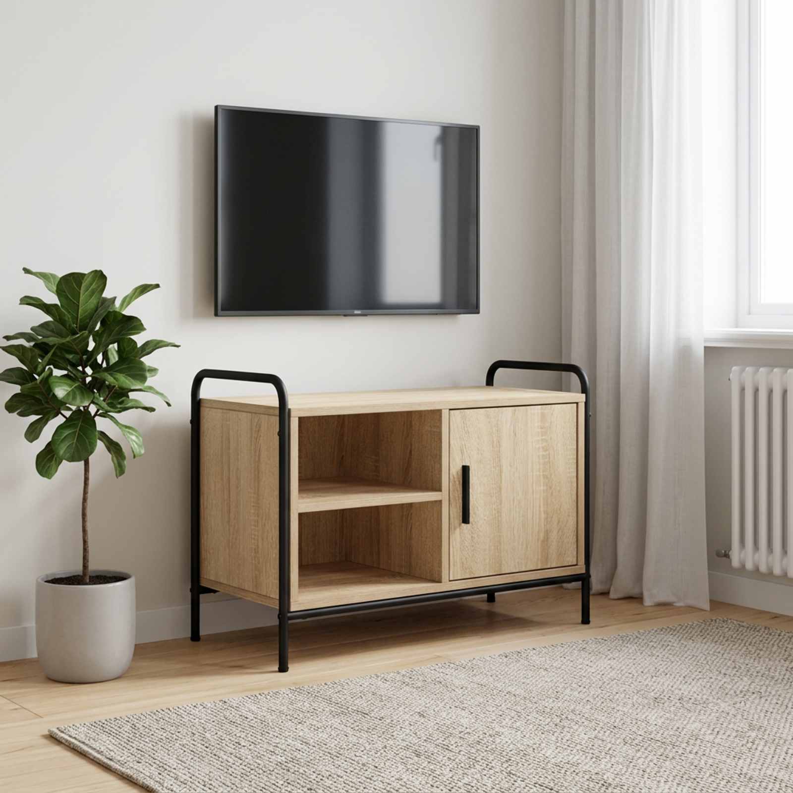 vidaXL Ντουλάπι TV 67,5 x 33 x 50 cm Sonoma Δρυς
