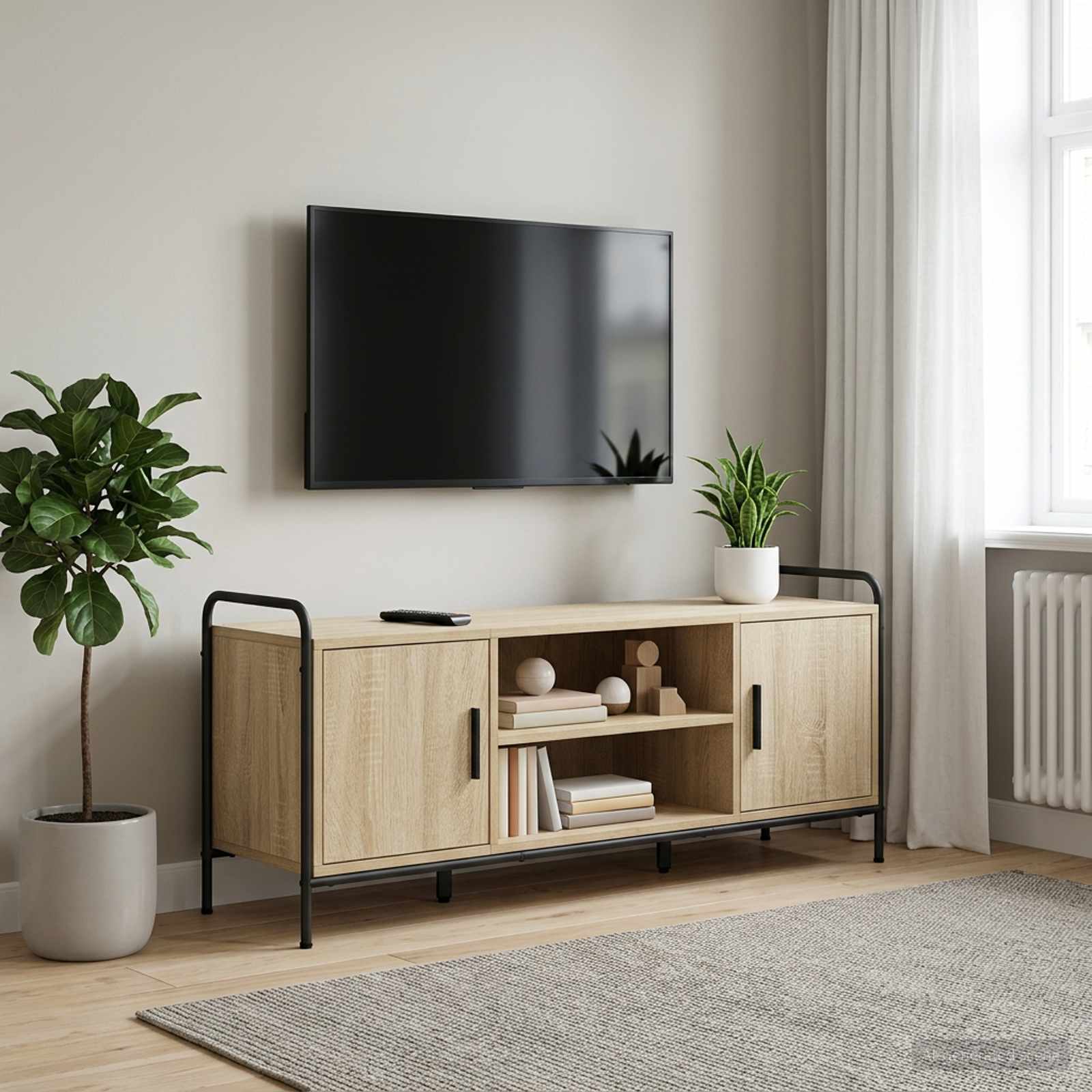 vidaXL Ντουλάπι TV 119 x 33 x 50 cm Sonoma Δρυς