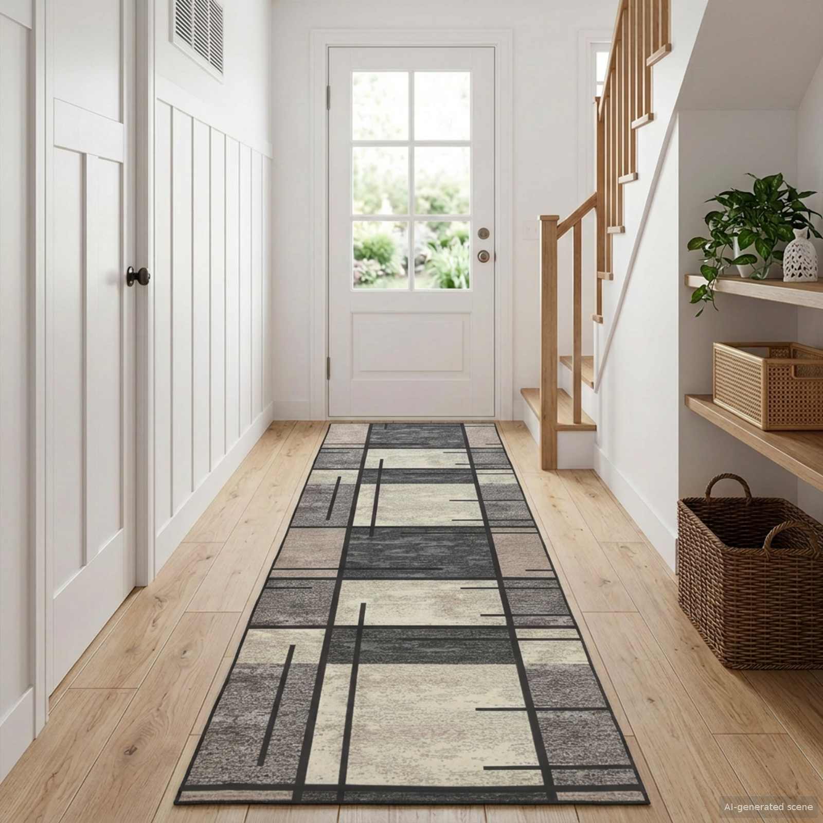 vidaXL Χαλί Runner LESAKA Καφέ 50 x 400 εκ. Διαμαντένιο βελούδο
